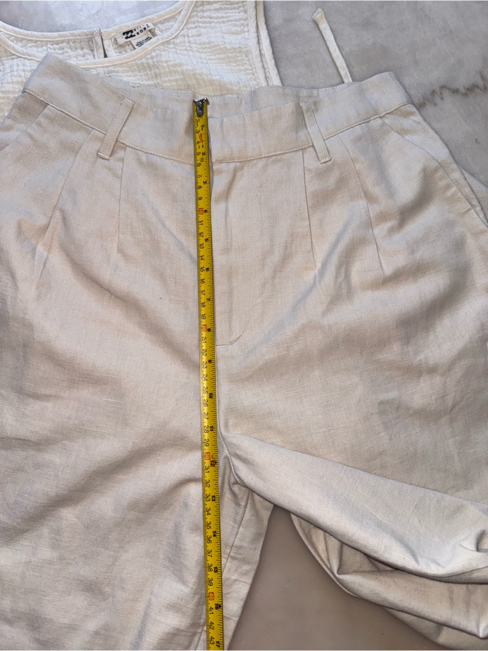 Billabong White Tank Top and Crème Trousers Set - Picture 6 of 11